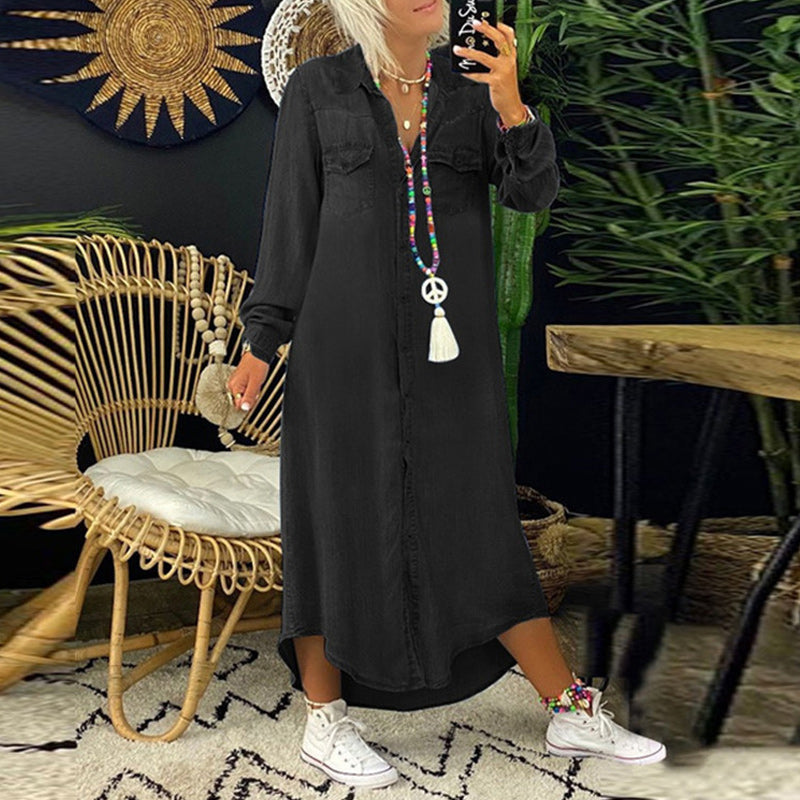 Lilla™ | Denimklänningen som kombinerar komfort och stil