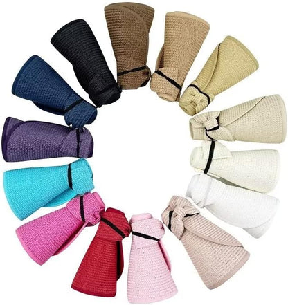 Lunora™ | Vikbar Stråhatt med UV-skydd och Somrig Elegans