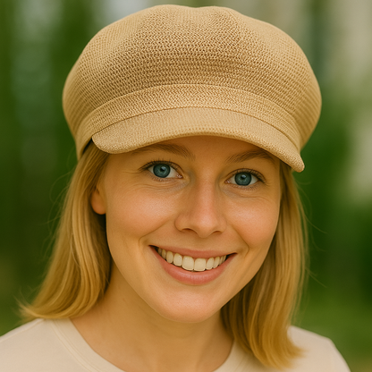 Freja™ | Lätt och virkad sommarkeps med fransk känsla