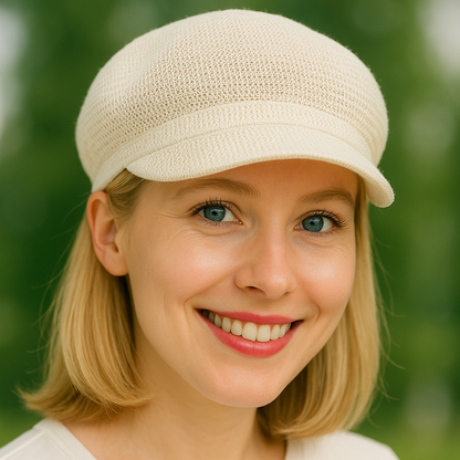 Freja™ | Lätt och virkad sommarkeps med fransk känsla