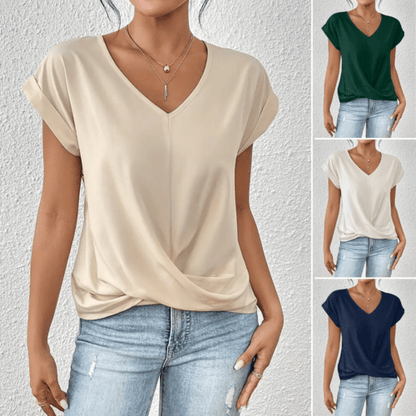 Moa™ – Casual T-shirt med V-ringning