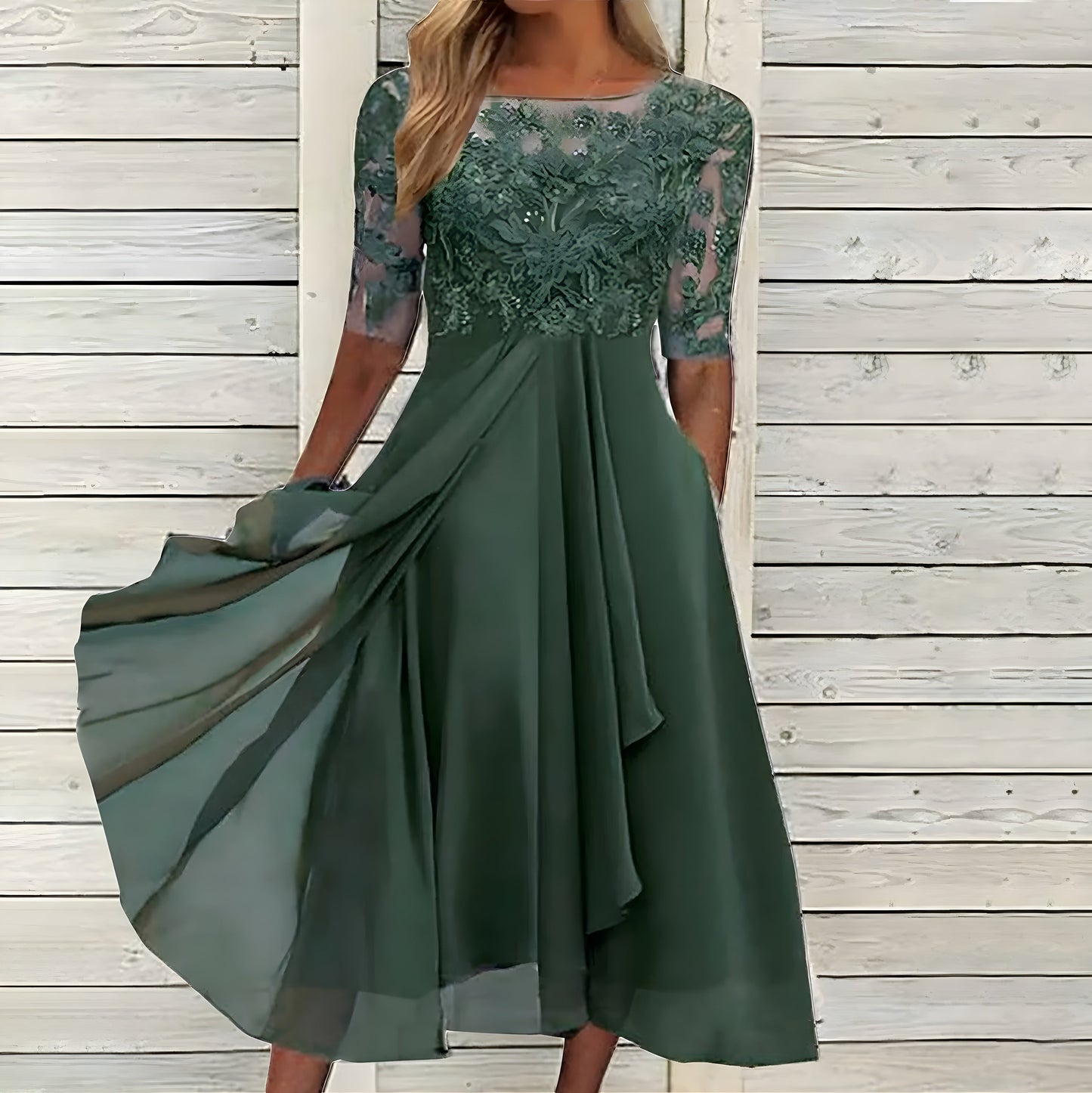 Ellinor™ | Elegant spetsklänning