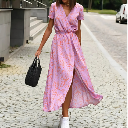 Lauri™ | Elegant och Bekväm Blommig Klänning