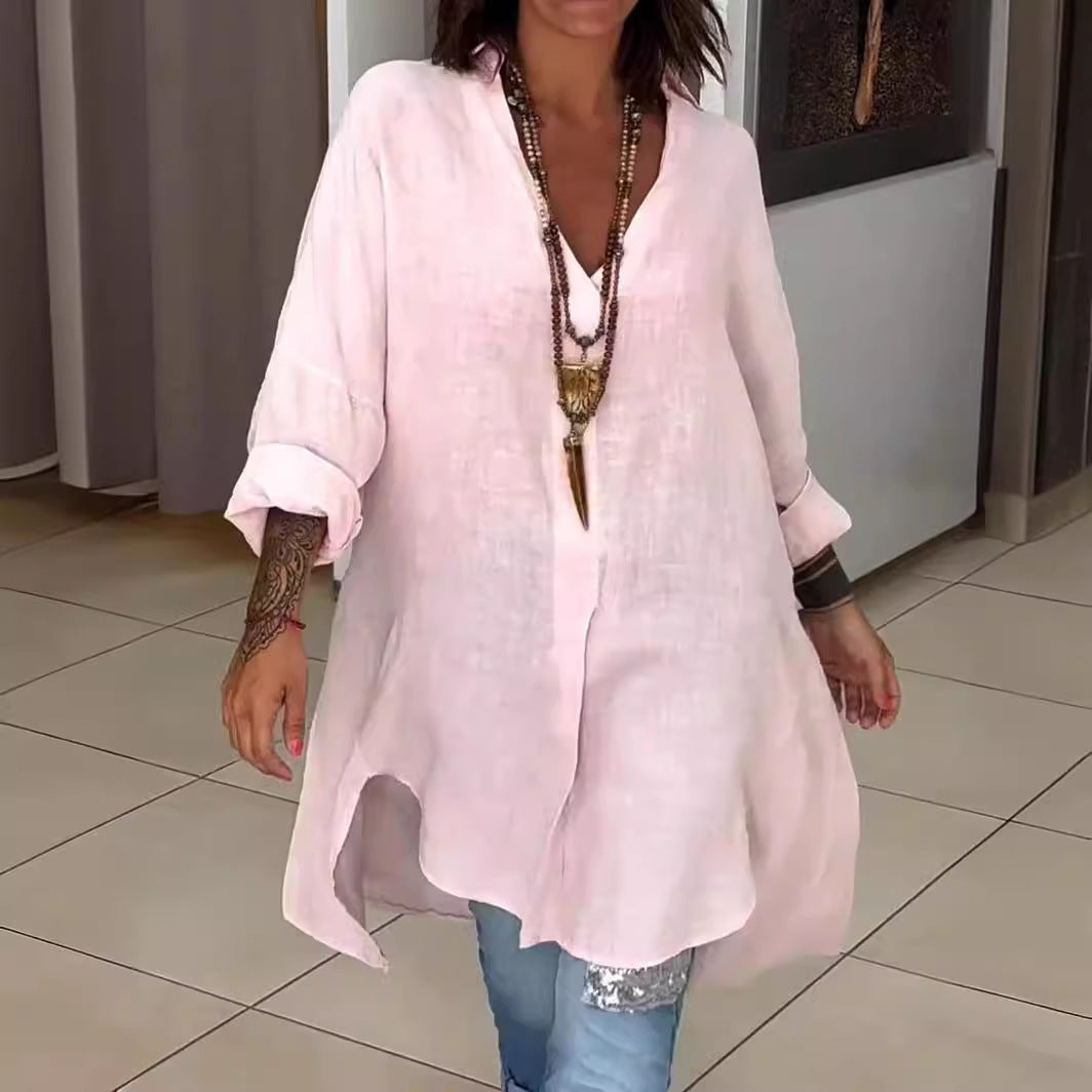 Sarah™ | Somrig skjorta med V-ringning